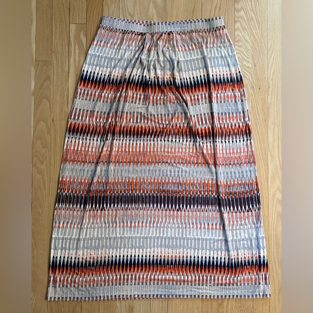 Lucy & Laurel Multicolored Knit Maxi Skirt, Size XL